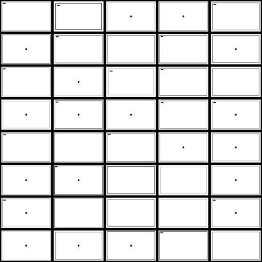 Rectangular Control Panel Grid gobo for Blender