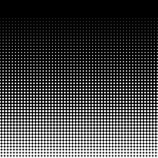 Vertical Halftone Dot Gradient