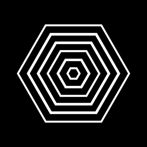 Concentric Hexagon Outlines