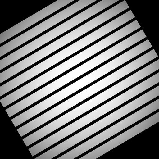 Slanted Thick Horizontal Stripes