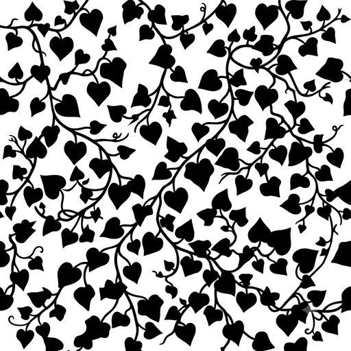 Heart Leaf Vines Pattern