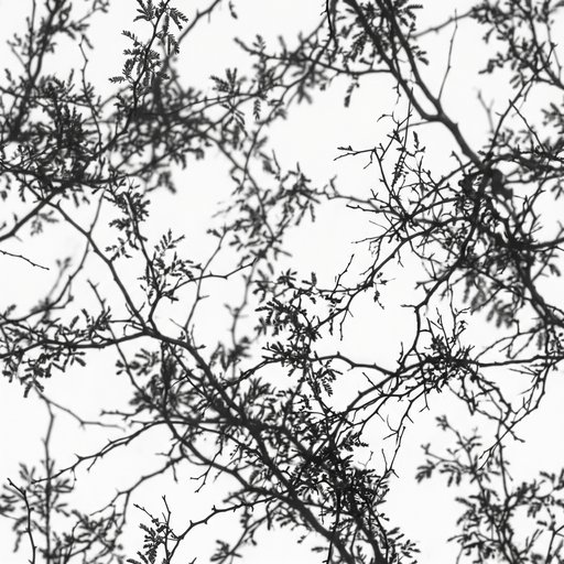 Shadow Of Sparse Desert Mesquite