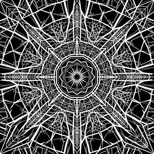 Abstract Fractured Starburst