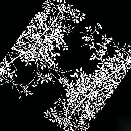 Diagonal Leafy Branch Clusters