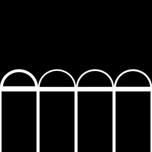 Multiple Roman Arches gobo for Blender