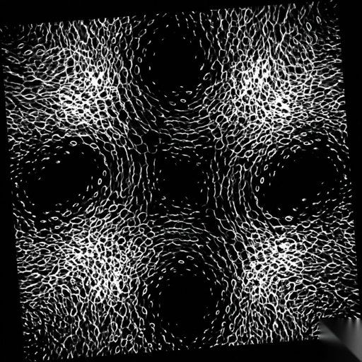 Cellular Texture with Four Voids