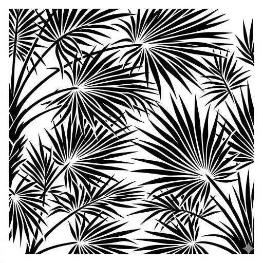 Dense Palm Leaves