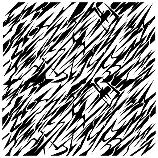 Abstract Jagged Streaks