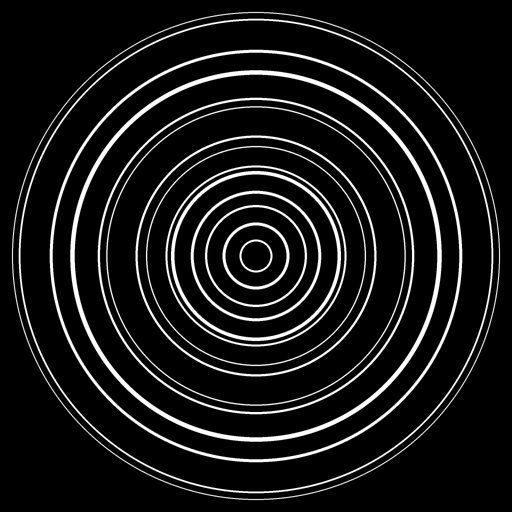 Dense Concentric Rings gobo for Blender