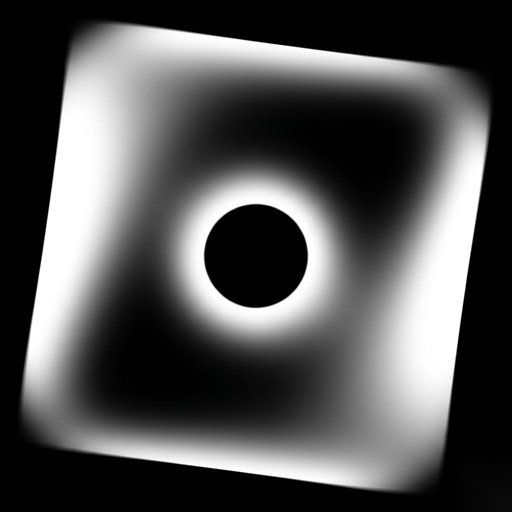 Soft Square Aperture with Center Hole gobo for Blender