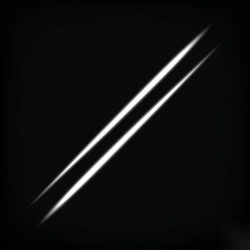 Parallel Soft Diagonal Light Streaks