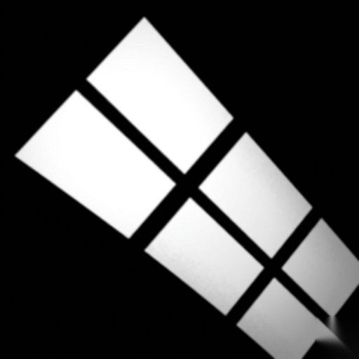 Tilted Rectangular Window Grid gobo for Blender