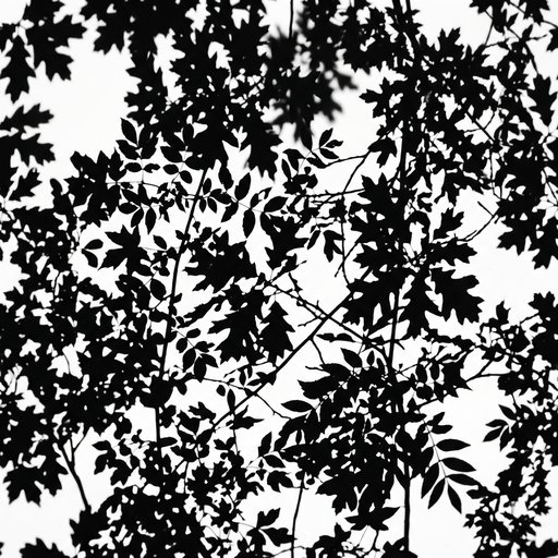 Soft Shadow Of Forest Leaves