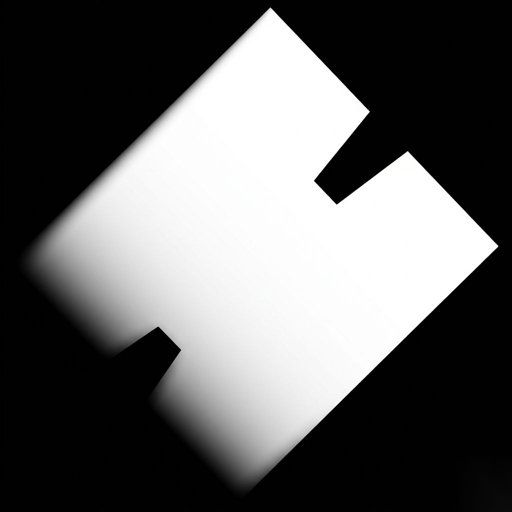 Angled Irregular Shape with Rectangular Notches