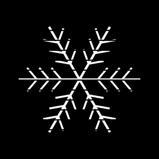 Stylized Snowflake with Bar gobo for Blender