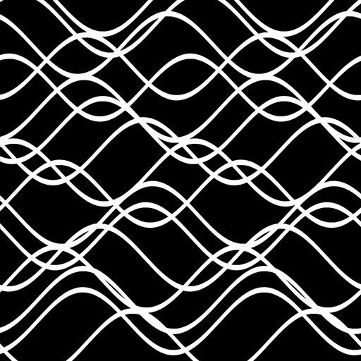 Organic Overlapping Wavy Lines