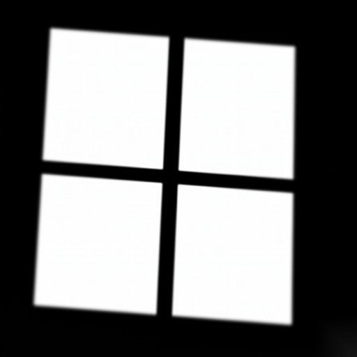 Classic Four Pane Window Shadow