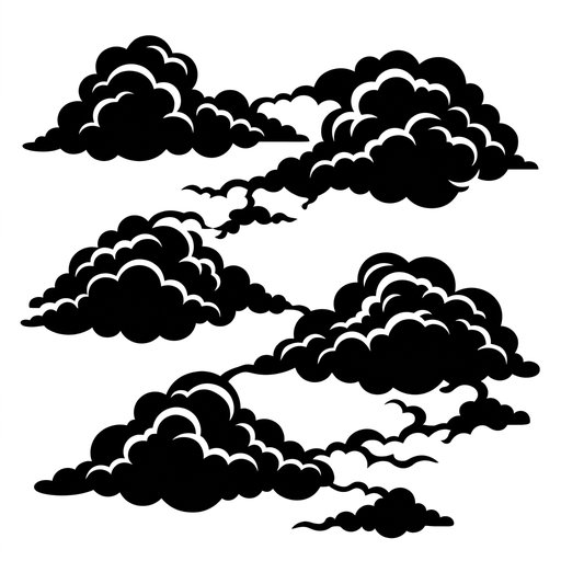Oriental Stylized Clouds