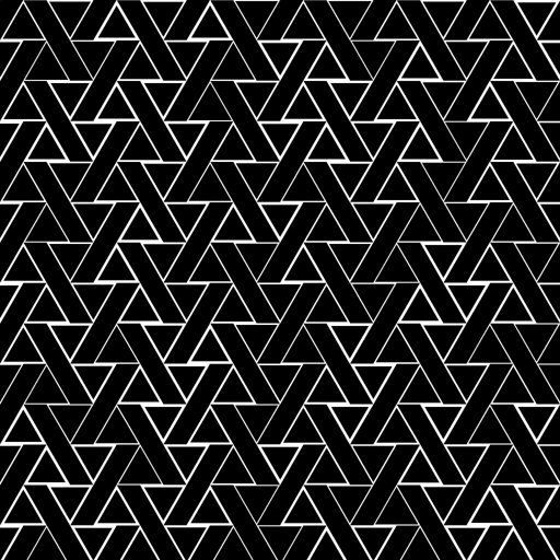 Dense Interlocking Triangle Weave gobo for Blender