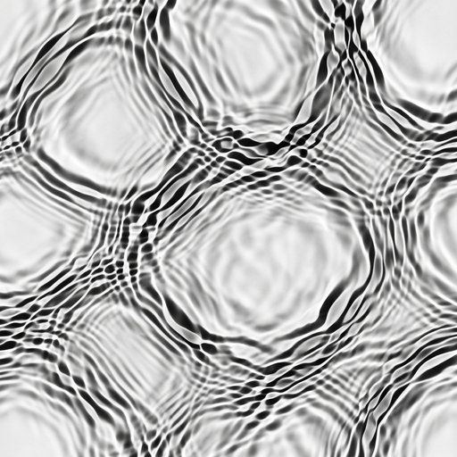 Soft Reflective Water-Ripple Pattern