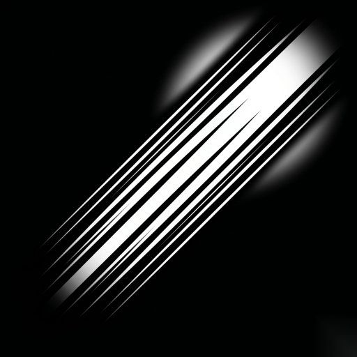 Diagonal Speed Light Streaks gobo for Blender