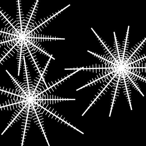 Scattered Spiky Starbursts gobo for Blender