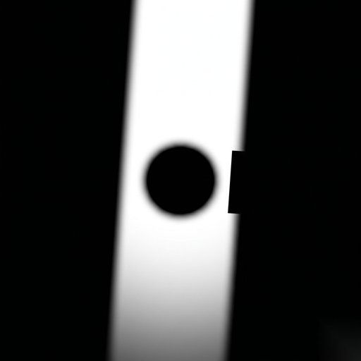 Vertical Light Strip with Circular Cutout