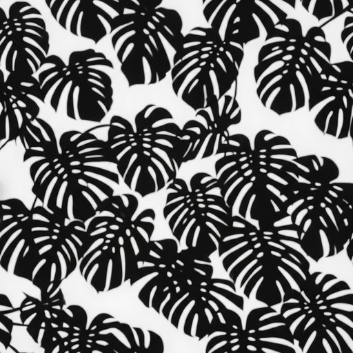 Shadow Of Large Monstera Deliciosa