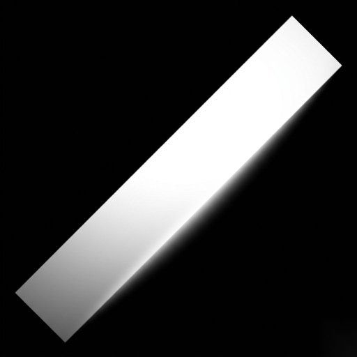 Soft Diagonal Light Slash gobo for Blender