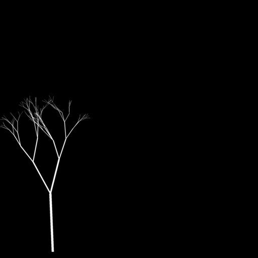 Solitary Small Bare Tree