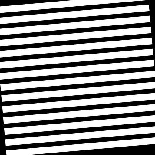 Slanted Horizontal Stripes gobo for Blender
