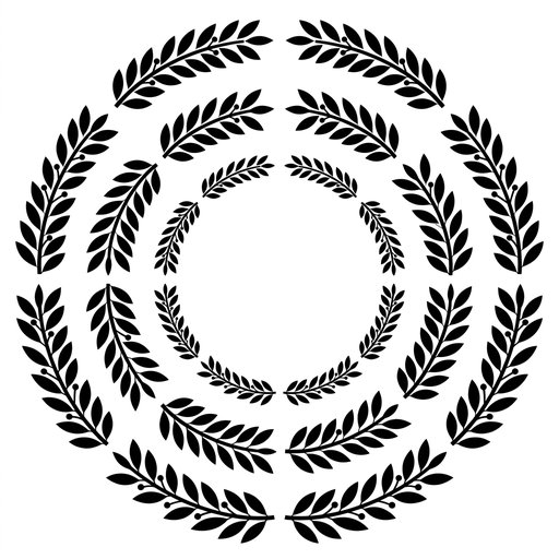 Concentric Laurel Wreaths