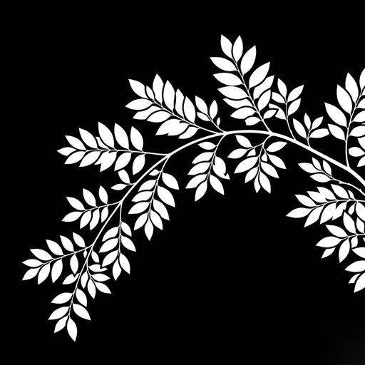 Curving Leafy Branch