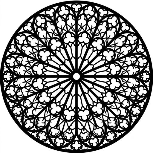 Gothic Rose Window Tracery