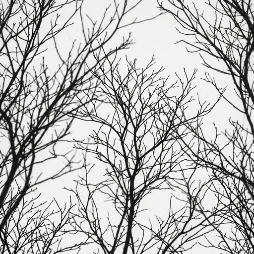 Shadow Of Bare Winter Tree