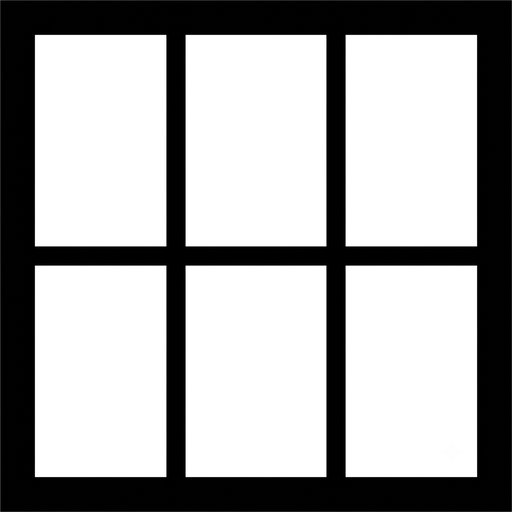 Window Pane Grid 2x3