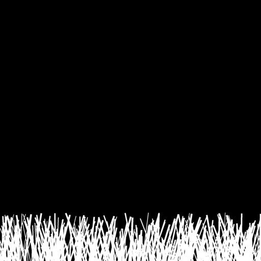 Dense Wild Grass Border gobo for Blender