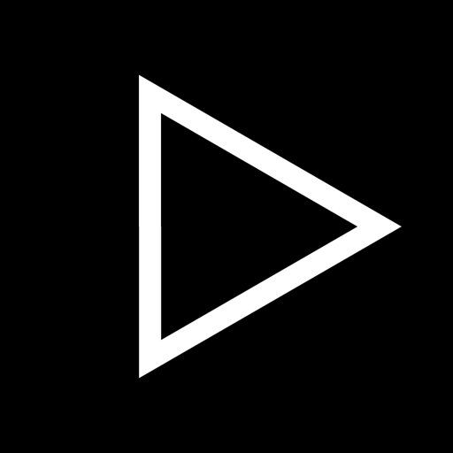 Outlined Play Triangle