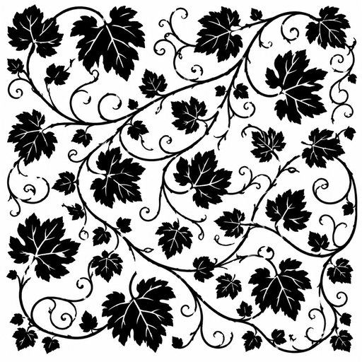 Ornate Grape Vine Pattern